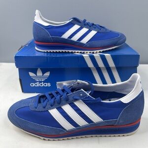 Adidas Royal Blue and White Trainers